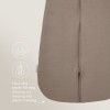 Slaapzak met afritsbare mouwen - Studio slaapzak classic dark taupe 